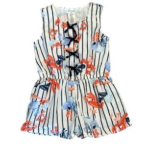 Max Studio Kids Romper with Lobster Print